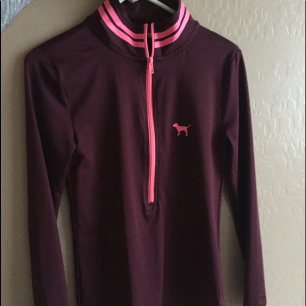 VS PINK QUARTER ZIP